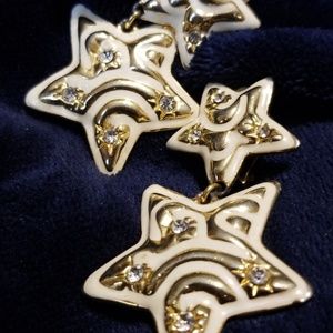 Vintage star earrings
